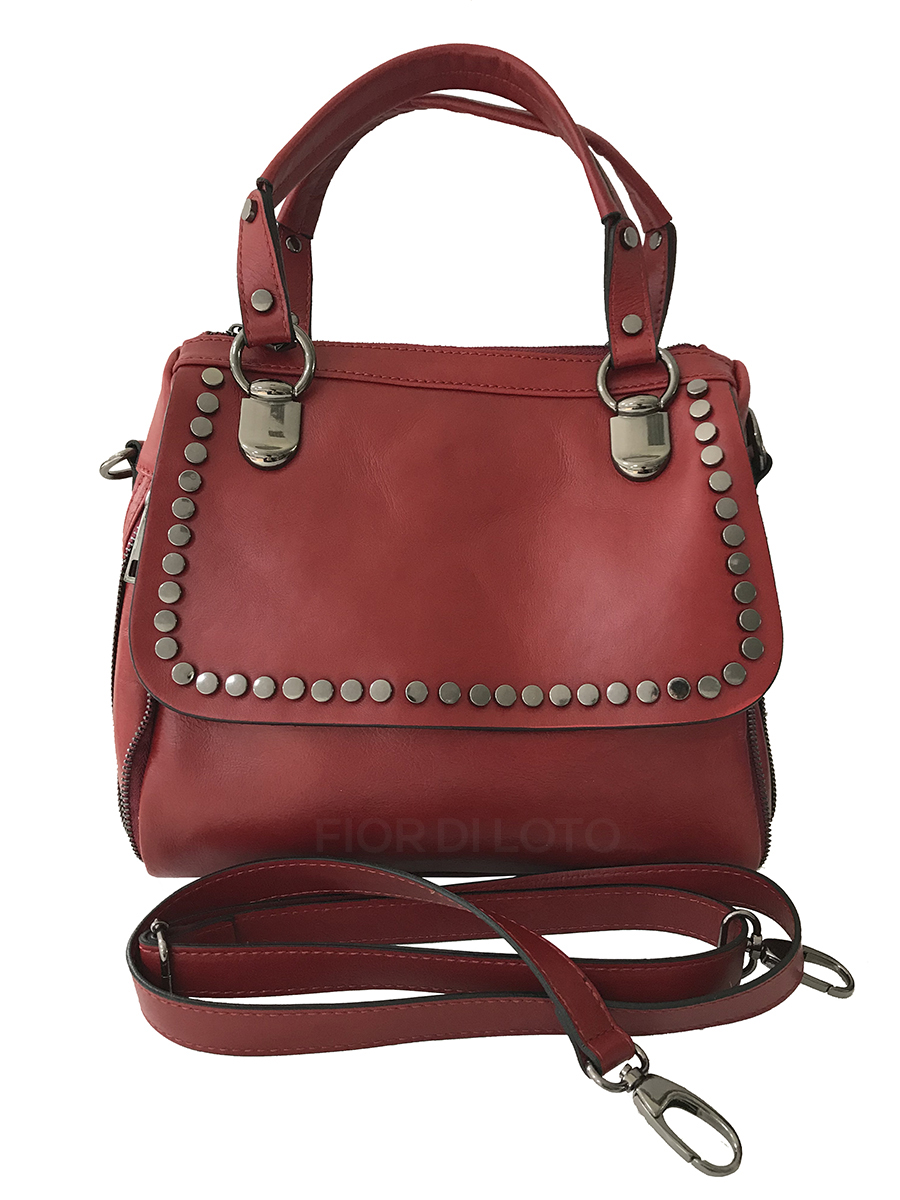 Genuine Leather Woman Bag Made in Italy High Quality FG MARIA
